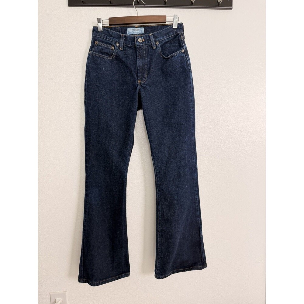 VTG Abercrombie Fitch Slouch Jeans USA Made Dark Blue Flare Denim